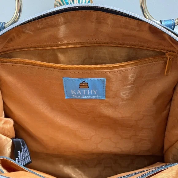 Kathy Van Zeeland Navy Blue Shoulder Bag - Picture 9 of 15